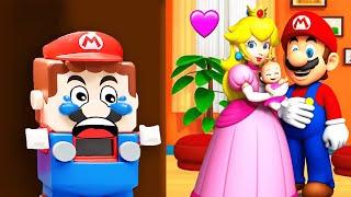 The Abandoned Child! Lego Mario enter the Nintendo Switch to save Baby Mario! Mario Story