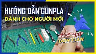 Hướng dẫn cơ bản lắp ráp mô hình Gundam dành cho người mới | Cắt part ra khỏi runner và "xử lý ghẻ"