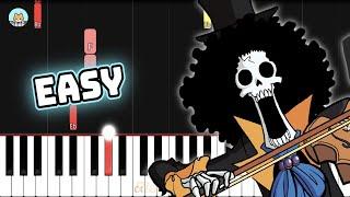 [full] One Piece OST - "Bink's Sake" - EASY Piano Tutorial & Sheet Music