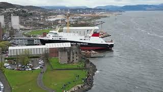 MV Glen Rosa Launch Ferguson Marine Port Glasgow 9th April 2024