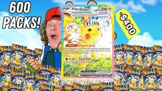 Opening 600 PACKS of Pokemon SURGING SPARKS!