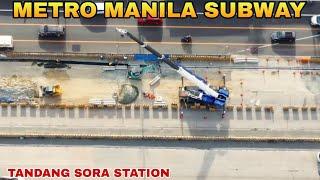 MAY LIFTING CRANE NA/METRO MANILA SUBWAY TANDANG SORA STATION UPDATE 09/18/2024