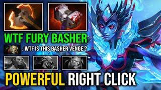 WTF Battlefury + Basher Right Click Vengeful Spirit 100% No Fear Nether Swap Solo Mid Dota 2