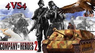 Company of Heroes 2, 4vs4 # Vipère, ChouanB, Tom "Un enfer de tank! Quelle game!"