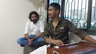 Anil Nagori Singing at Ustad Ghulam Mustafa Khan Sahab's Home Qadir Mustafa Khan Sahab Listening