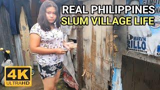 SLUM VILLAGE LIFE in The MIDDLE of The FOREST | Walking Poverty in U.P. Campus Philippines [4K] 