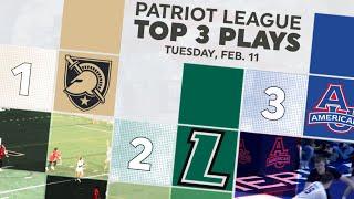 Patriot League Top 3 Plays | Feb. 11, 2025