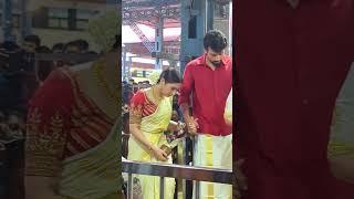 kalidas Jayaram  & tarini kalingarayar   @ guruvayoor temple | Malavika Jayaram wedding