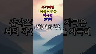 무기력한 뇌를 깨우는 자극법 3가지 #좋은글 #지혜 #철학 #건강