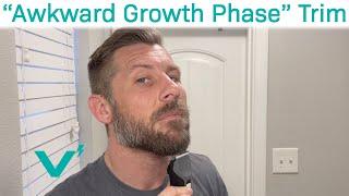 Trimming A Beard During The "Awkward Growth Stage"