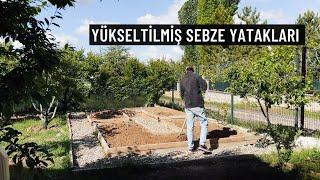 Ahşap Yükseltilmiş Sebze Yatakları || Sebze Bostanı Yapımı (2024)