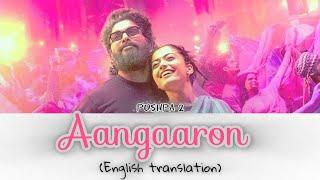 PUSHPA 2 -Angaaron (lyrics meaning in English)|| Shreya ghoshal | Alluarjun | Rashmika mandana |