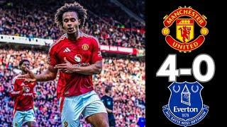 Manchester United vs Everton 4-0 - All Goals & Highlights