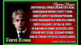 Закружилась пряжа снежистого льна,  Сергей Есенин,Советская Поэзия  , читает Павел Беседин