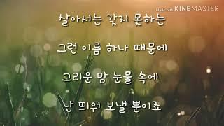 장윤정 - 초혼 가사