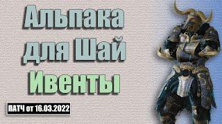 Патч от 16-го Марта "Альпака Ивенты"  2022 или бдо bdo Black Desert