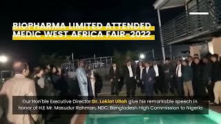 Biopharma Limited attended Medic West Africa Fair-2022