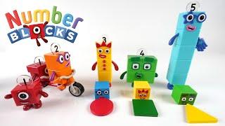 Numberblocks 1 and 2 Matches Shapes with Missing Friends - Toy Learning Video for Kids