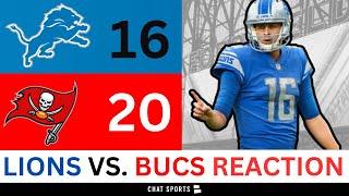 Lions Rumors & News After 20-16 Loss vs. Bucs | Jared Goff, Jameson Williams & Dan Campbell