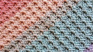 Best Crochet Stitch for a Baby Blanket! So Pretty and Simple