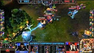 OMG Gogoing catches Ggoong & cool catches Save - NWS vs OMG Game 1 (S4 Worlds)