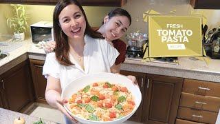 COOKING FRESH TOMATO PASTA WITH JULIA | Marjorie Barretto