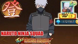 Naruto Ninja Squad - Up Free VIP13  & Free SP Kakashi & 1M7 Diamonds