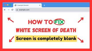 How to Fix White Screen of Death Error in WordPress (Step by Step)