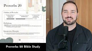 Proverbs 20 Summary: 5 Minute Bible Study