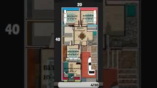 20x40 House Plans with car parking