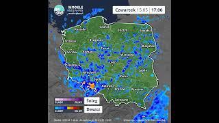 Środa #prognoza  opadu na 8 godzin 15.05.2025 #shortvideos   #imgw      #pogoda   #news
