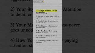 12 Things Women Notice First(Part-2) #shorts #lifeunlockedwitharchna #psychology #women #viralvideo