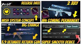 BIG CHANGE | M416 Glacier Back Permanent | Wish System | Ultimate Return Gun | Super Smooth Device
