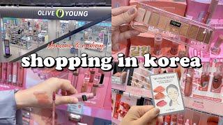 shopping in korea vlog  skincare & makeup haul  Oliveyoung warm tone collection 올영세일