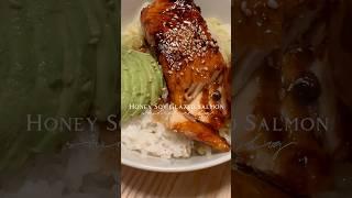 Honey Soy Glazed Salmon in 10 mins || easy dinner recipe #shorts #cooking