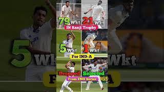 Harshit Rana Added in Test Squad and Ansul Kamboj Dropped#harsitrana#rana#ansulkamboj#youtubeshorts