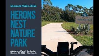 My Ebike Adventures - to Herons Nest Nature Park in Lakewood Ranch on my Riese & Muller Roadster