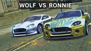 NFS Most Wanted - WOLF vs. RONNIE Full Race