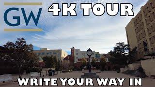 George Washington University Tour [4K] + Admissions Tips #gwu #collegetour #collegeadmissions