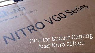 Unboxing Monitor Budget Gaming Acer Nitro VG220Q 22inch