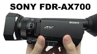 Sony Camera FDR-AX700 Unboxing 4K