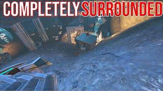 THE WHOLE SERVER SURROUNDED US - ARK 4-MAN PVP SERVERS S2#1