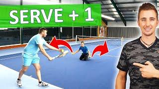 20 SERVE +1 DRILLS |  Offensive Play Tennis Practice After Your Service