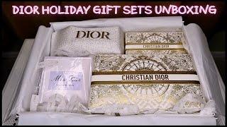 DIOR HOLIDAY EXCLUSIVES GIFT SETS UNBOXING 2024 + FREE COMPLEMENTARY GIFTS UNBOXING 2024