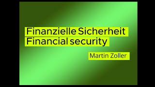 Finanzielle Sicherheit - Financial security