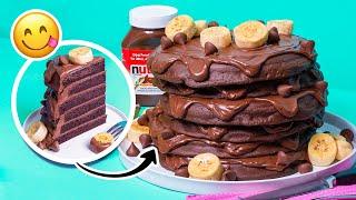 Nutella Pancakes CAKE | Chocolate, hazelnut, Hershey kisses | How To Cake It with Yolanda Gampp