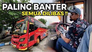 BUS GILA BALAP DAN BERNYALI TINGGI, SEMUA DILIBAS!! Trip Medali Mas "RedBull" Surabaya-Malang