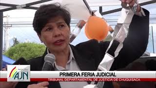 ALCANCES DE LA FERIA JUDICIAL TDJ CHUQUISACA