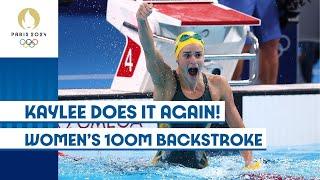 KAYLEE DOES IT AGAIN  | Women's 100m Backstroke | #Paris2024 Highlights