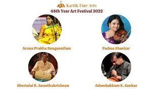 Kartik Fine Arts' 48th Year Art Festival - Aruna Prabha Ranganathan | Bharatiya Vidya Bhavan |